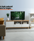 Set Rack ALAMO + Librero NATIVA - Open Hogar