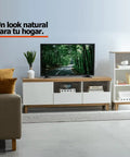 Set Rack ALAMO + Librero NATIVA - Open Hogar