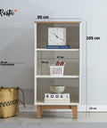 Set Rack ALAMO + Librero NATIVA - Open Hogar