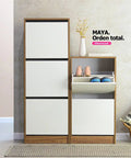 Set Zapateras MAYA nature blanco - Open Hogar