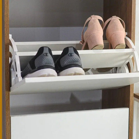 Set Zapateras MAYA nature blanco - Open Hogar