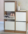 Set Zapateras MAYA nature blanco - Open Hogar