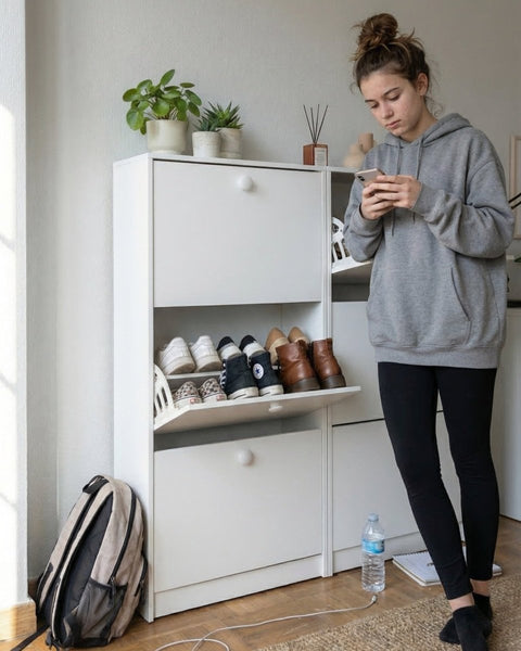 Set Zapateras PLUS blanco blanco - Open Hogar