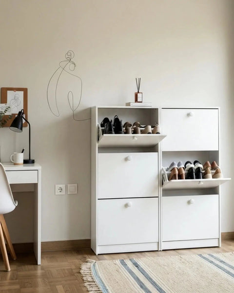 Set Zapateras PLUS blanco blanco - Open Hogar