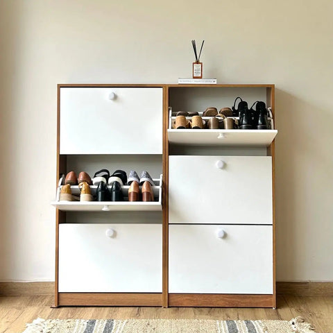 Set Zapateras PLUS nature blanco - Open Hogar