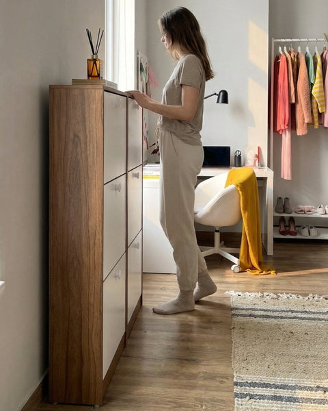 Set Zapateras PLUS nature blanco - Open Hogar