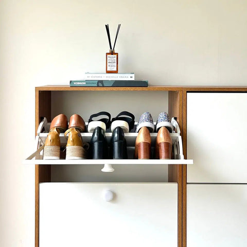 Set Zapateras PLUS nature blanco - Open Hogar