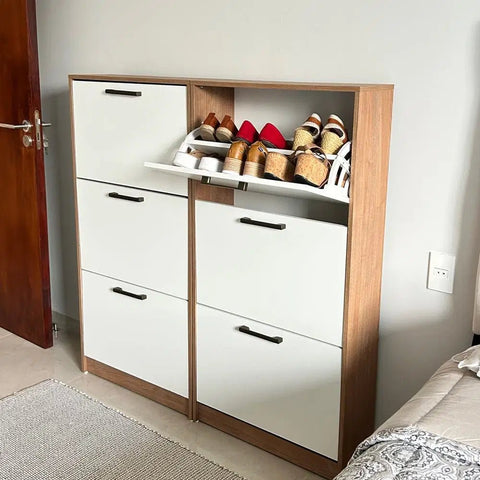 Set Zapateras PLUS nature blanco - Open Hogar