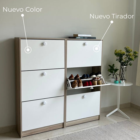 Set Zapateras PLUS pino - Open Hogar