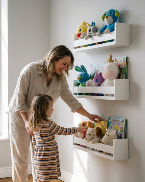 No es solo un estante. Es el rincón donde nacen cuentos, juegos y momentos que quedan para siempre. Un mundo nuevo cada día.