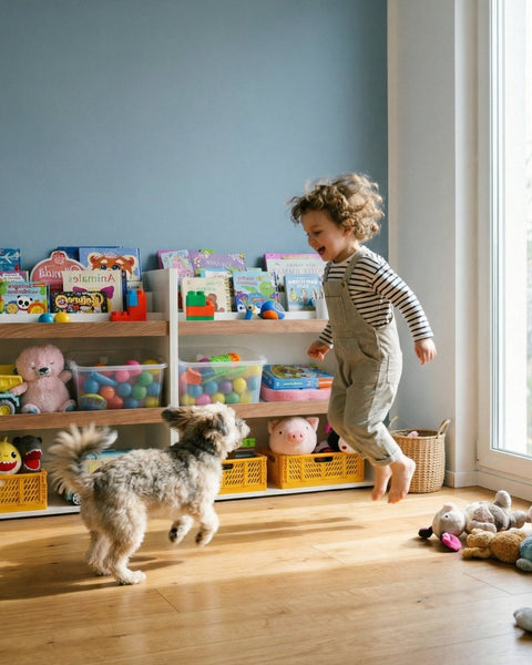 El sistema funcional TRIX hace que los peques puedan guardar las cosas por sí mismos, fomentando la independencia y la organización de forma natural.
