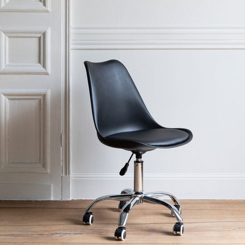 Silla PARIS giratoria negro - Open Hogar