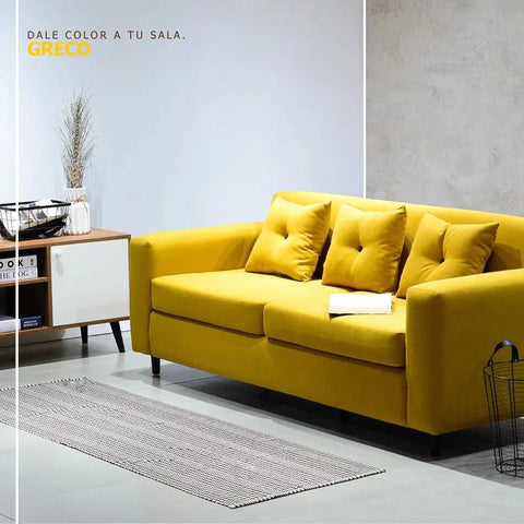 Sofá GRECO amarillo - Open Hogar