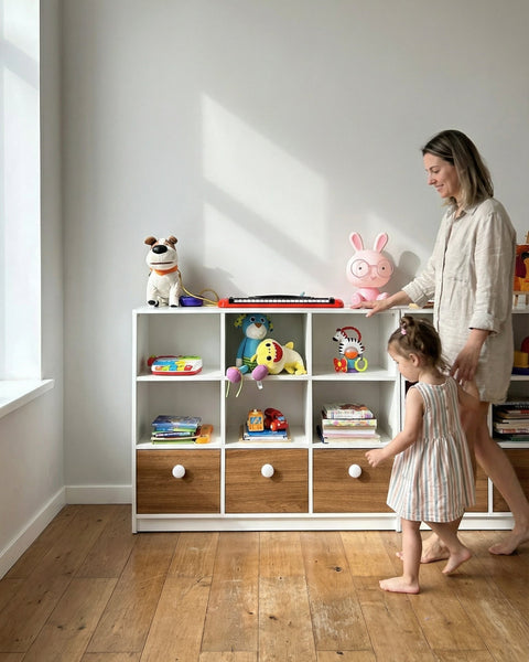 Combo 2 Jugueteros PLAY blanco nature