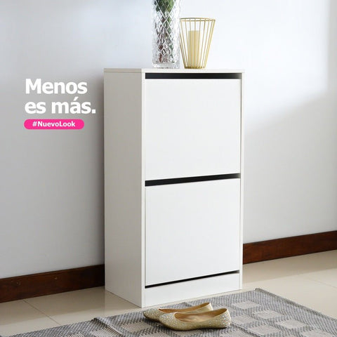 Zapatera MAYA 2P blanco - Open Hogar