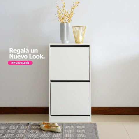 Zapatera MAYA 2P blanco - Open Hogar