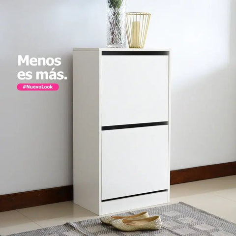 Zapatera MAYA 2P blanco blanco - Open Hogar