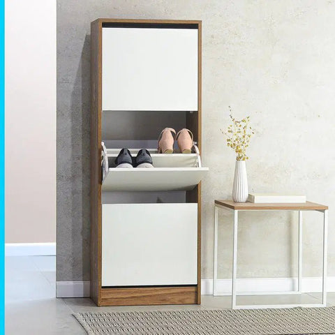 Zapatera MAYA 3P nature blanco - Open Hogar