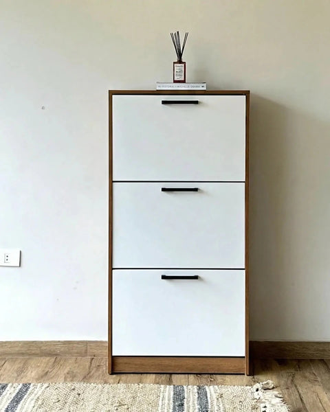 Zapatera PLUS nature blanco - Open Hogar