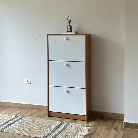 Zapatera PLUS nature blanco - Open Hogar