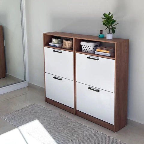 Zapateras STAR nature blanco - Open Hogar