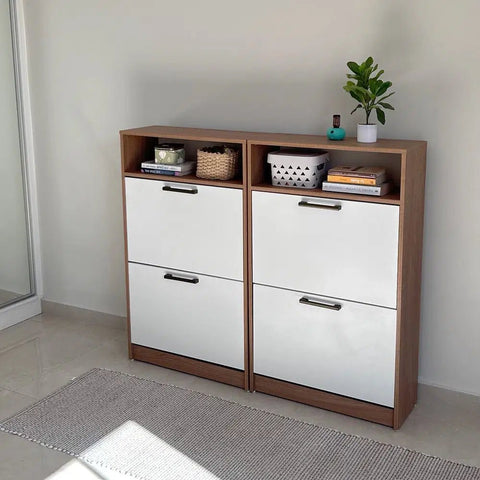 Zapateras STAR nature blanco - Open Hogar